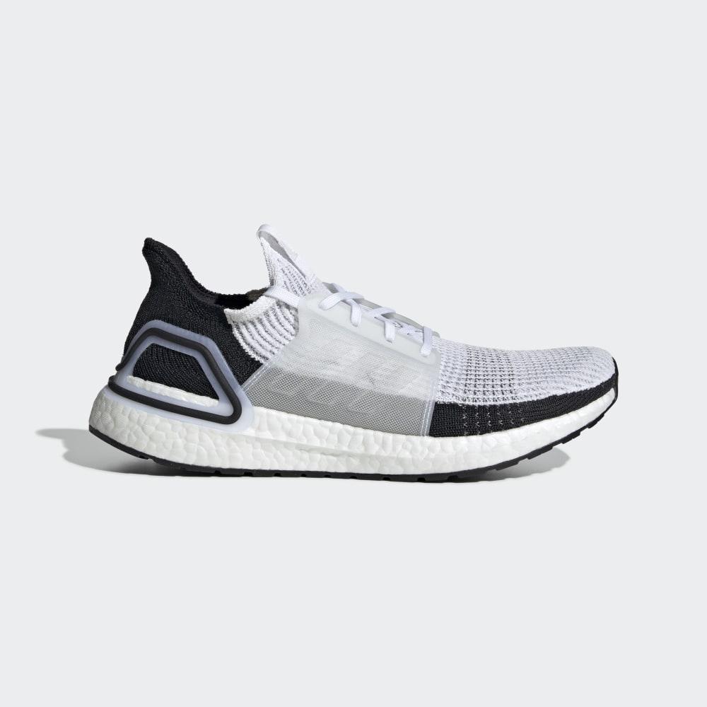 Adidasi Alergare Adidas Ultraboost 19 Barbati Romania - Albi/Gri B37707
